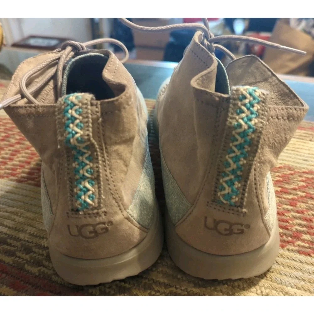 UGG Mens Size 13 Chukka Boots Freamon Hyperweave 2.0‎ Gray/teal  (1020350) Uggs
